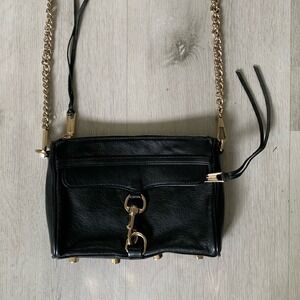Rebecca Minkoff Mini M.A.C. in Black Leather